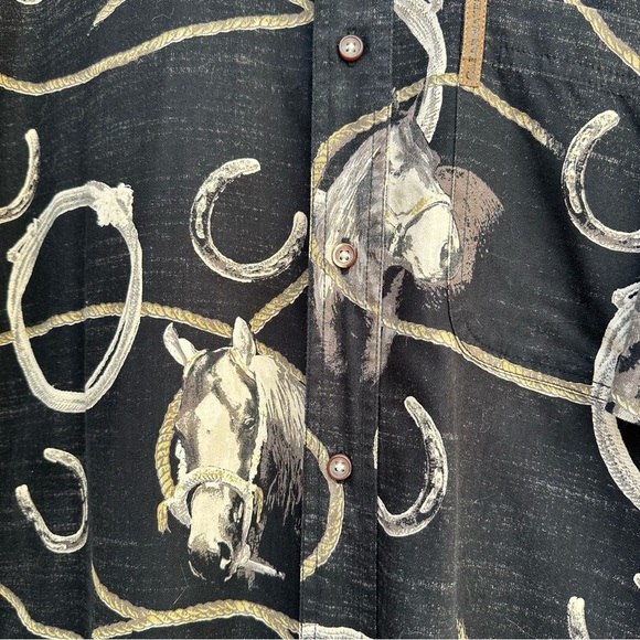 Clearwater Outfitters Men's Shirt Horse Lasso Rope Large L - Picture 3 of 8